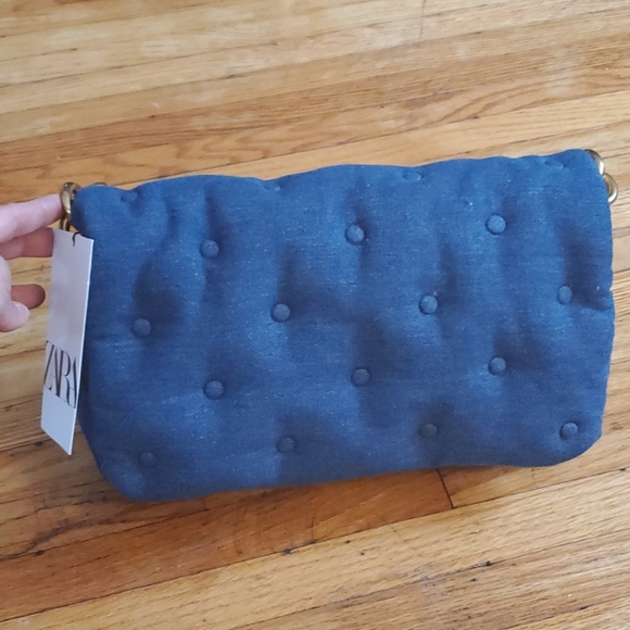 Zara Denim Quilted Bag Bloggers Favorite N… - Picture 6 of 10